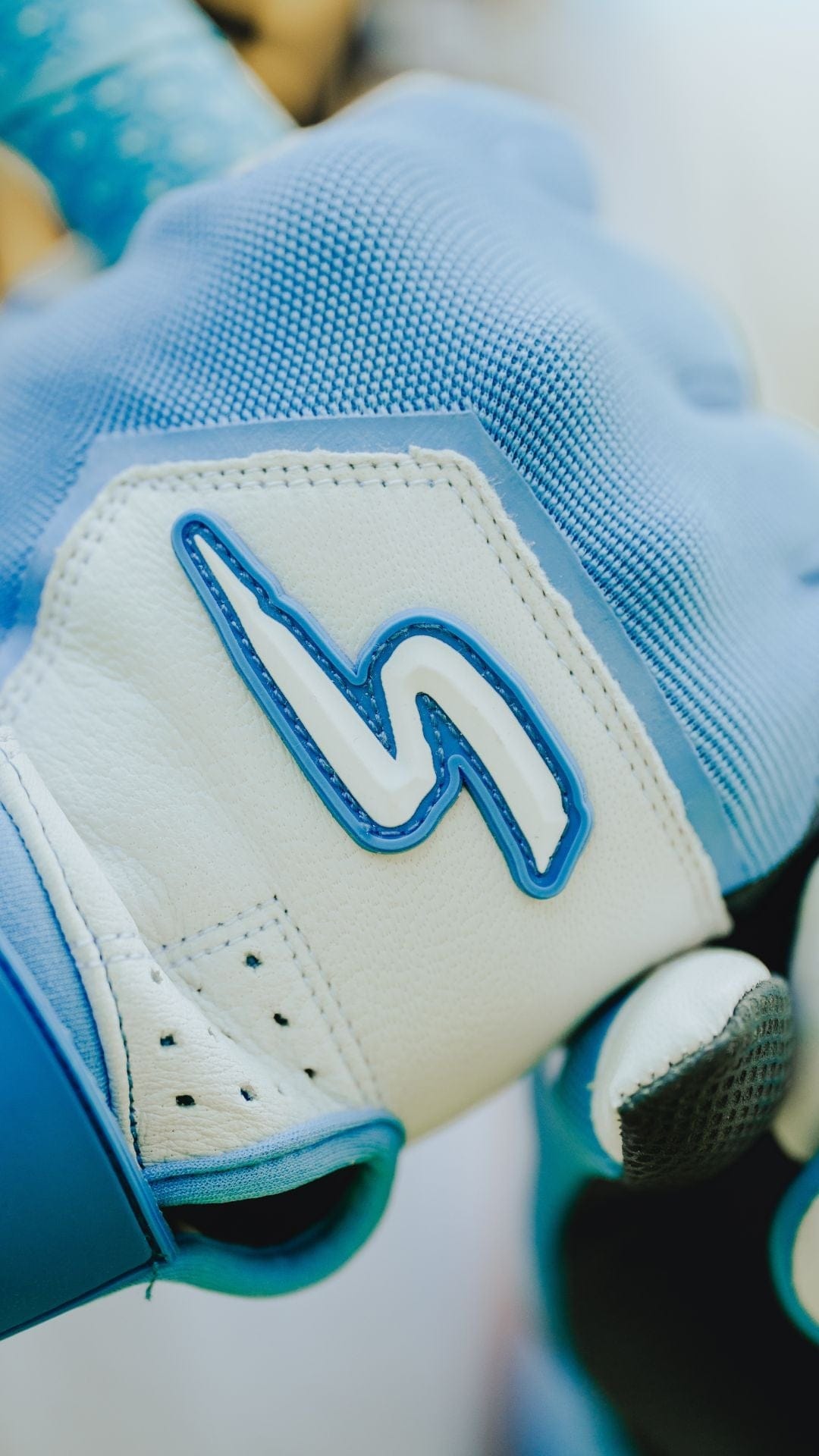 Stinger Sports Batting Gloves Sting Squad Batting Gloves - Columbia/White & Graphite