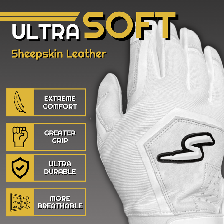 Stinger Sports Batting Gloves Sting Squad Batting Gloves - Columbia/White & Graphite