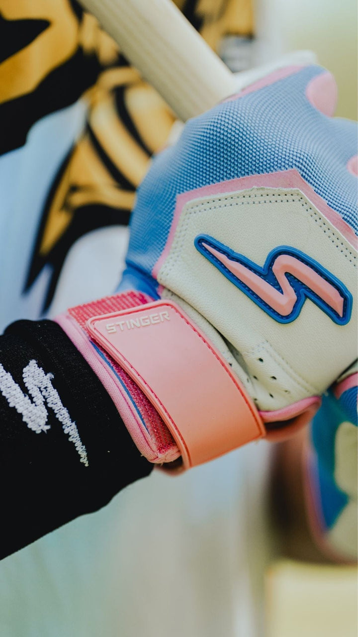 Stinger Sports Batting Gloves Sting Squad Batting Gloves - Cotton Candy