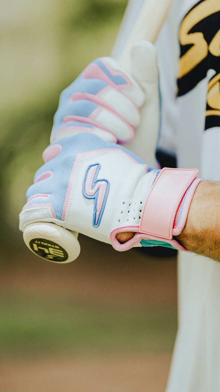 Stinger Sports Batting Gloves Sting Squad Batting Gloves - Cotton Candy