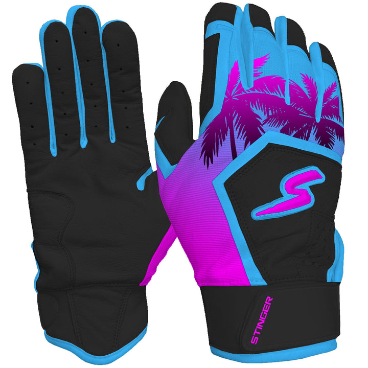 Stinger Sports Batting Gloves Sting Squad Batting Gloves - Miami Nights