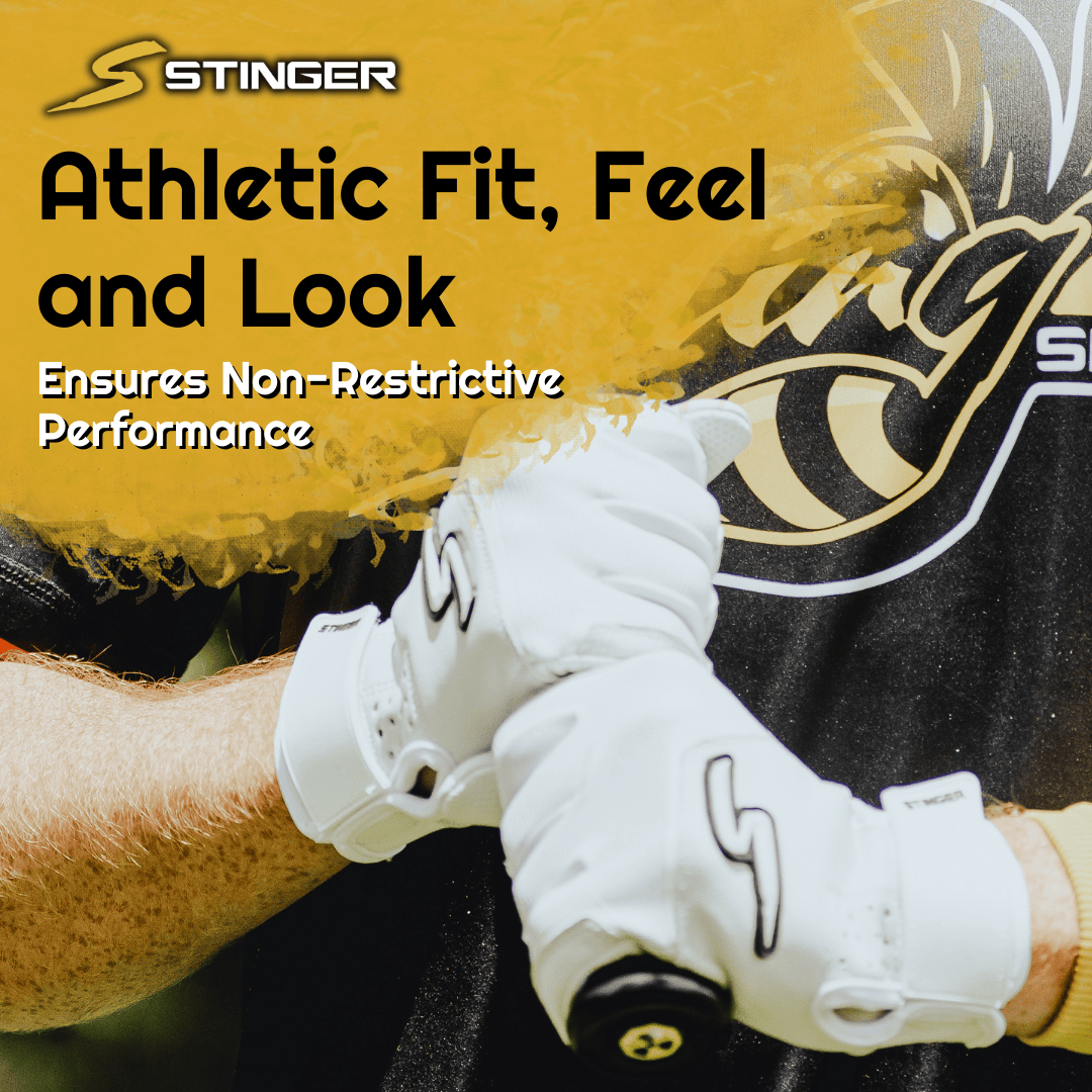 Stinger Sports Batting Gloves Sting Squad Batting Gloves - Red, White & True