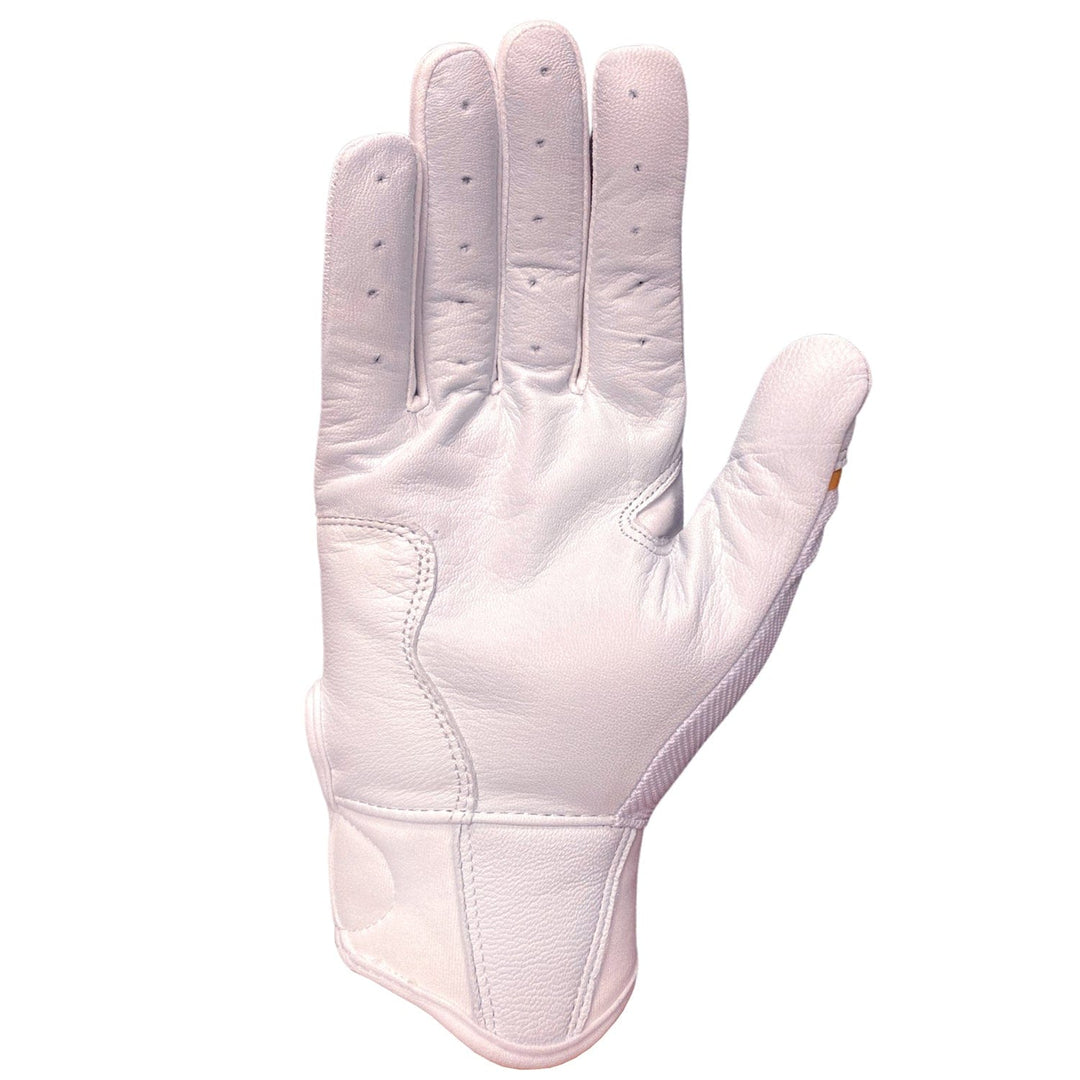 Stinger Sports Batting Gloves Sting Squad Batting Gloves - White & Gold Chrome