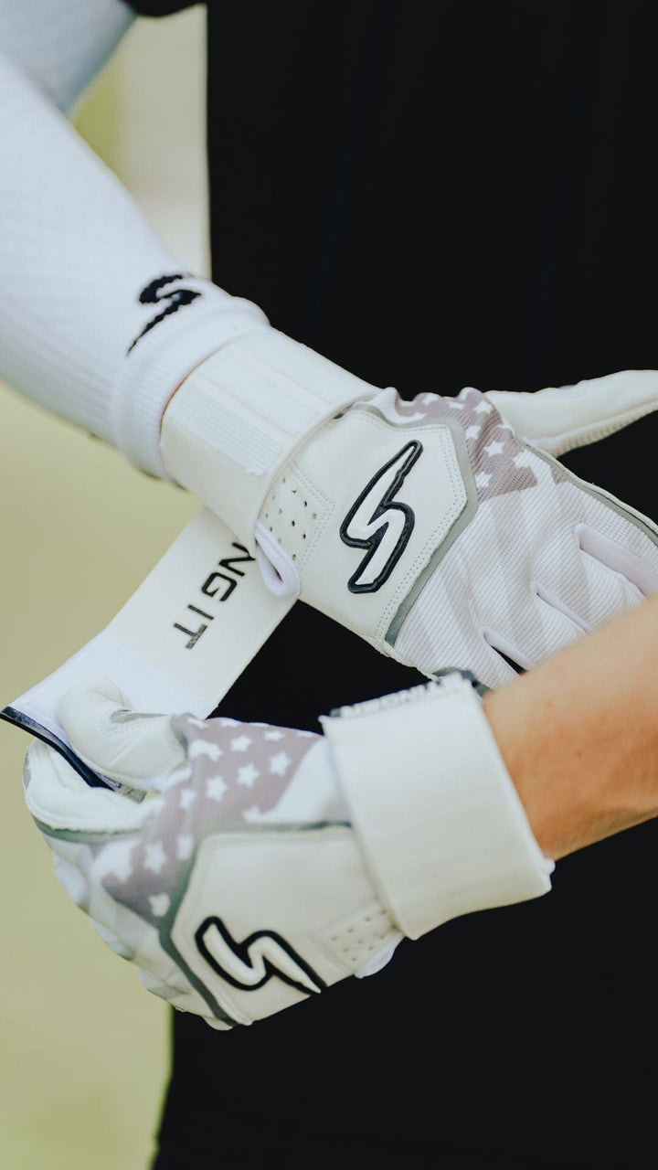 Stinger Sports Batting Gloves Sting Squad Batting Gloves - White Out