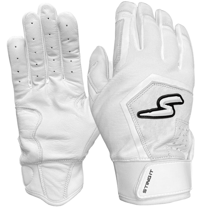Stinger Sports Batting Gloves Sting Squad Batting Gloves - White Out