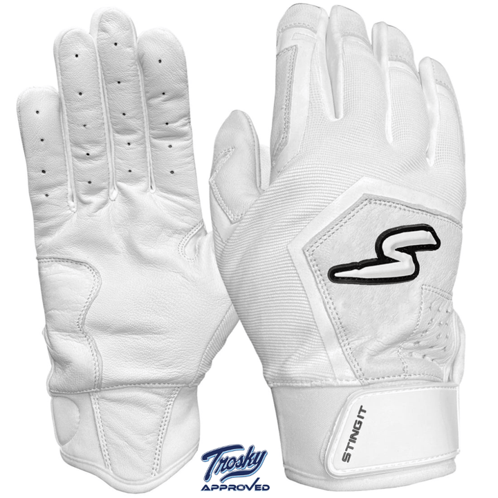 Stinger Sports Batting Gloves Sting Squad Batting Gloves - White Out