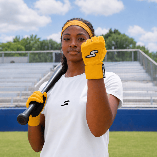 Stinger Sports Batting Gloves Winder Series Batting Gloves - Athletic Gold