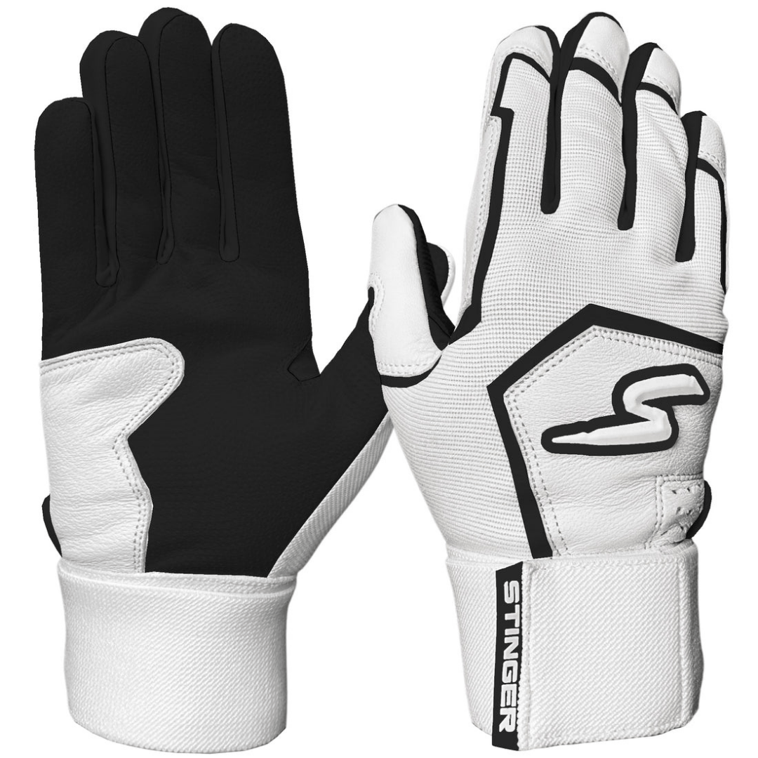 Stinger Sports Batting Gloves Winder Series Batting Gloves - Black & White