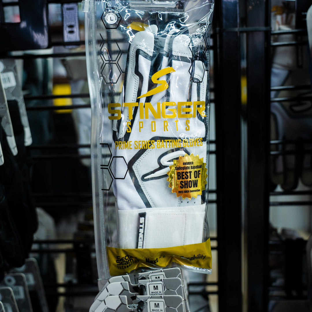 Stinger Sports Batting Gloves Winder Series Batting Gloves - Black & White