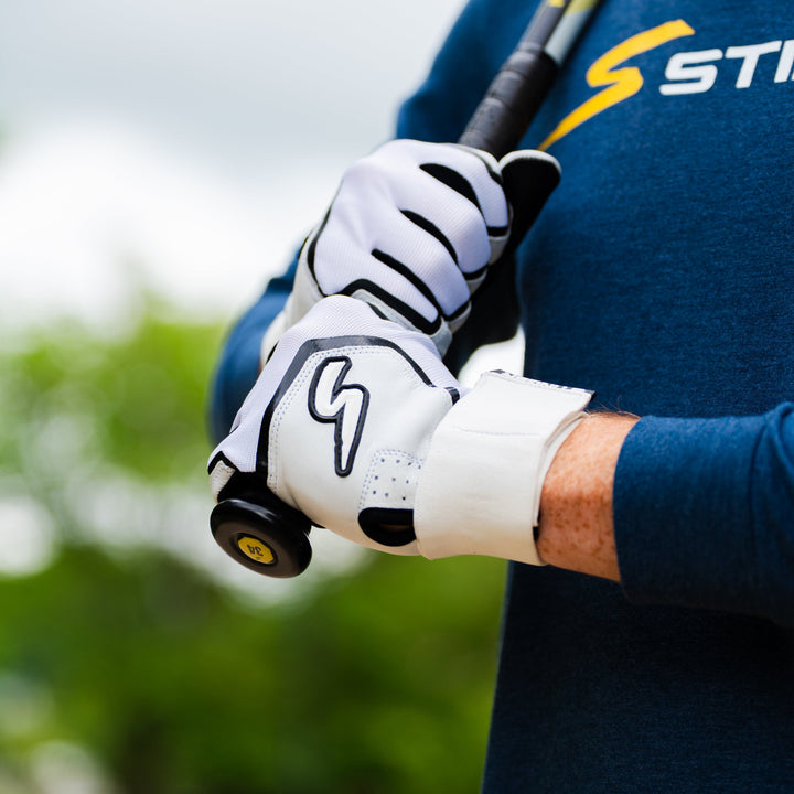 Stinger Sports Batting Gloves Winder Series Batting Gloves - Black & White