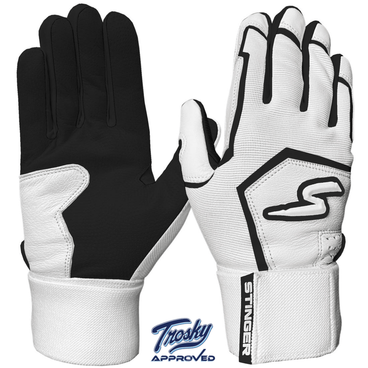 Stinger Sports Batting Gloves Winder Series Batting Gloves - Black & White