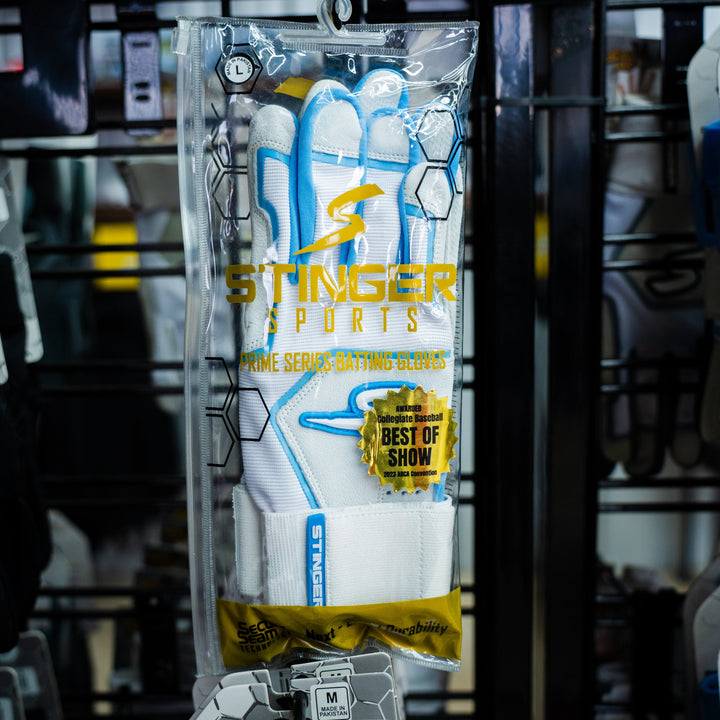 Stinger Sports Batting Gloves Winder Series Batting Gloves - Columbia Blue & White