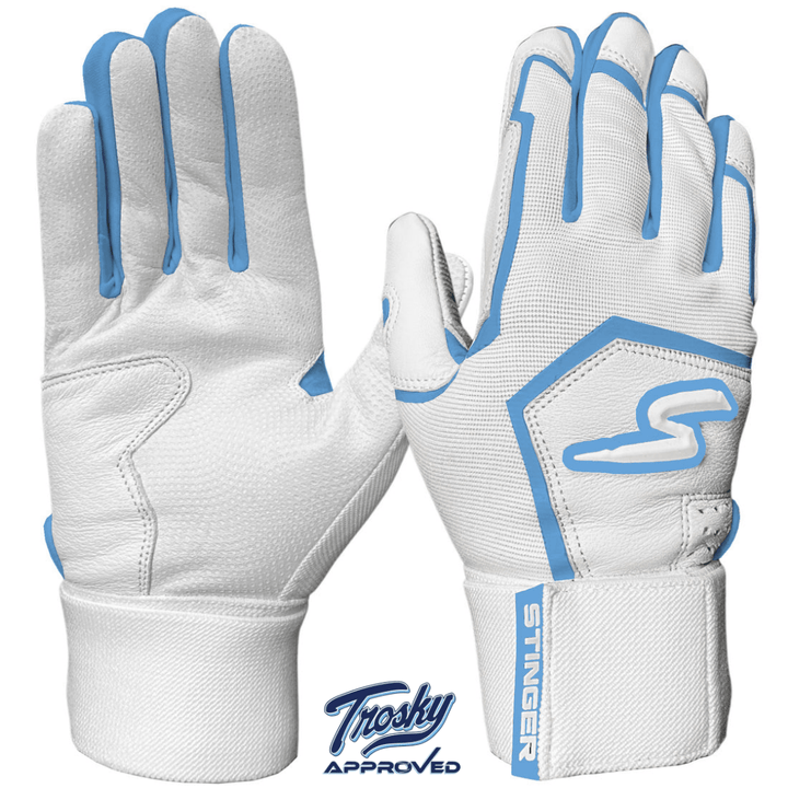 Stinger Sports Batting Gloves Winder Series Batting Gloves - Columbia Blue & White