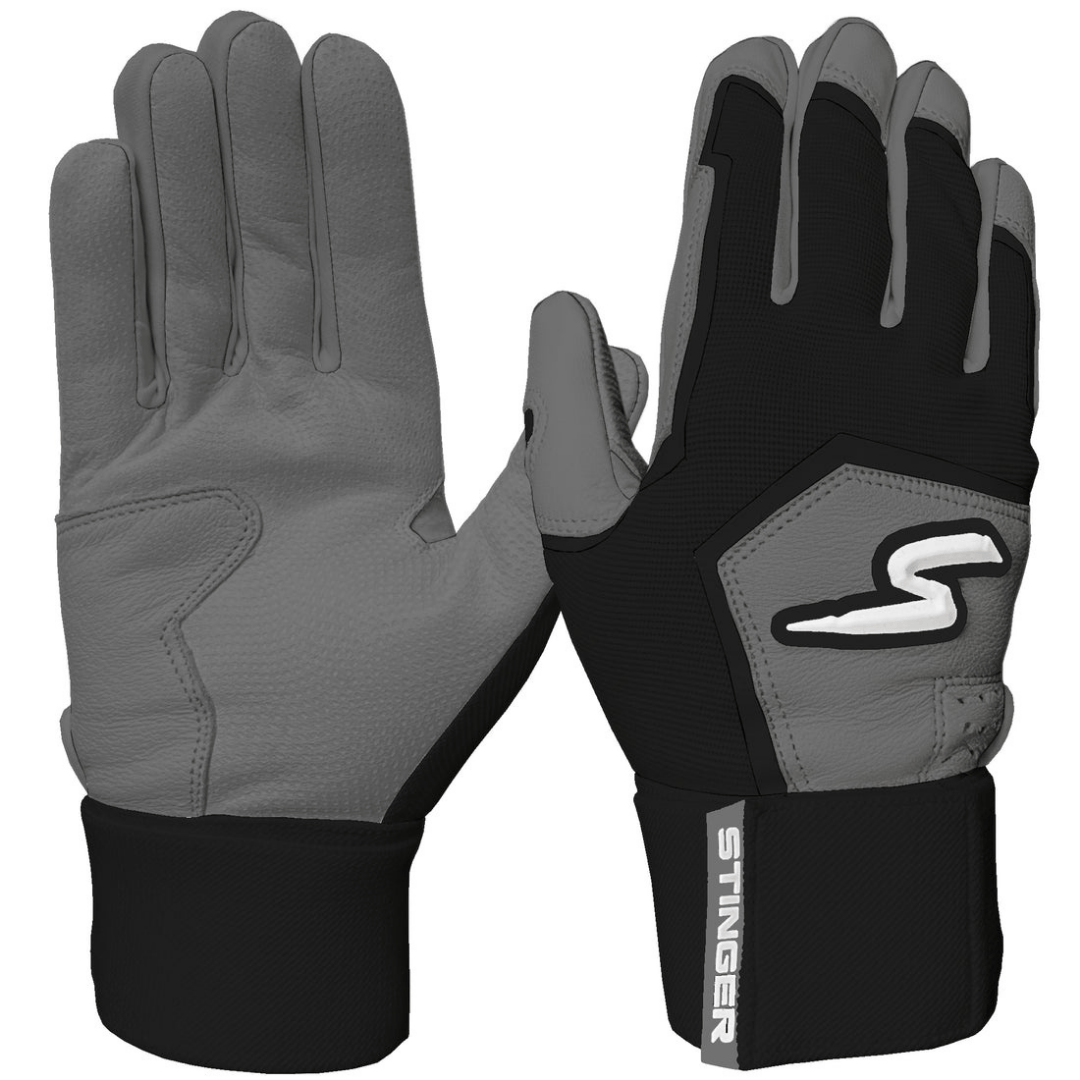 Stinger Sports Batting Gloves Winder Series Batting Gloves - Graphite & Black