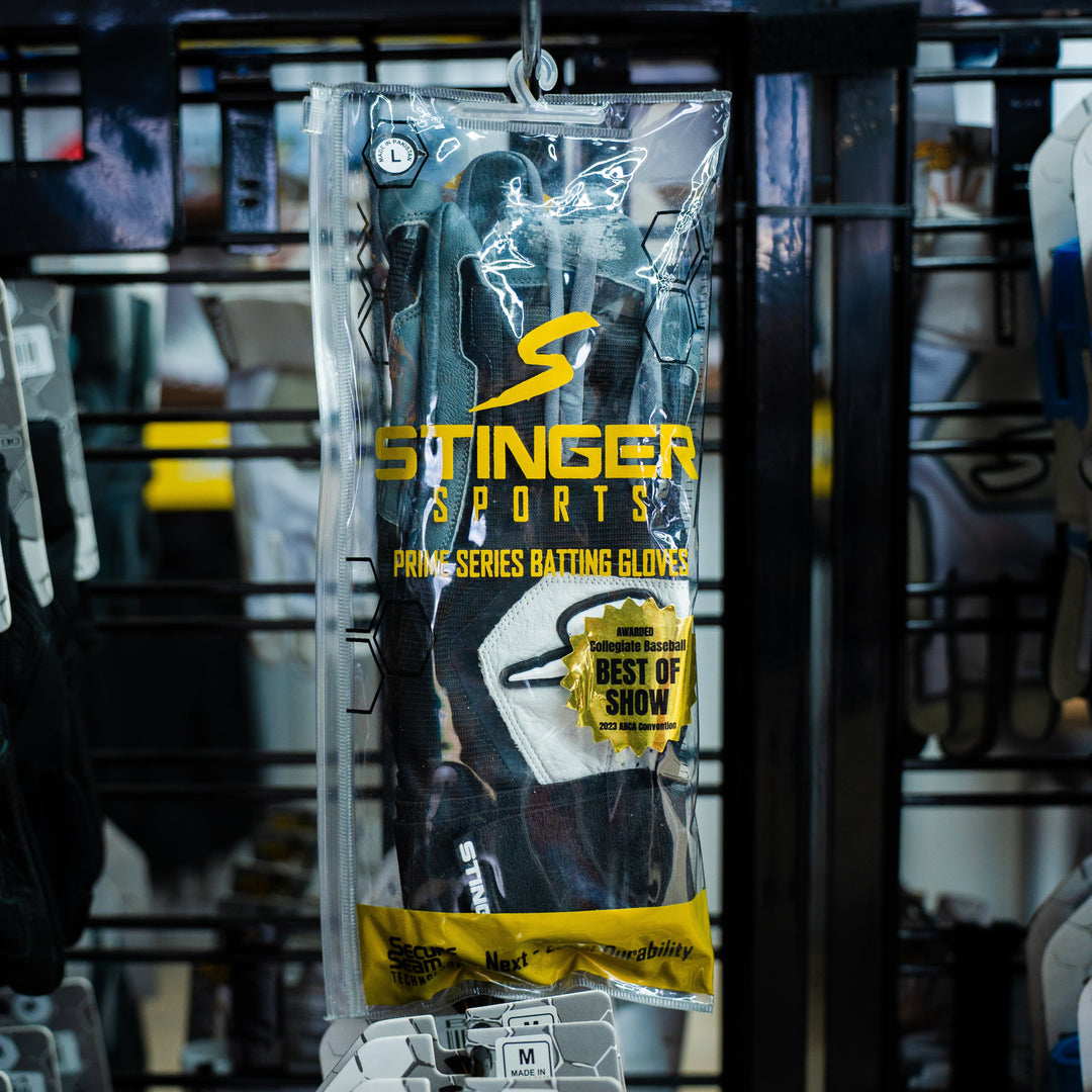 Stinger Sports Batting Gloves Winder Series Batting Gloves - Graphite/Black & White