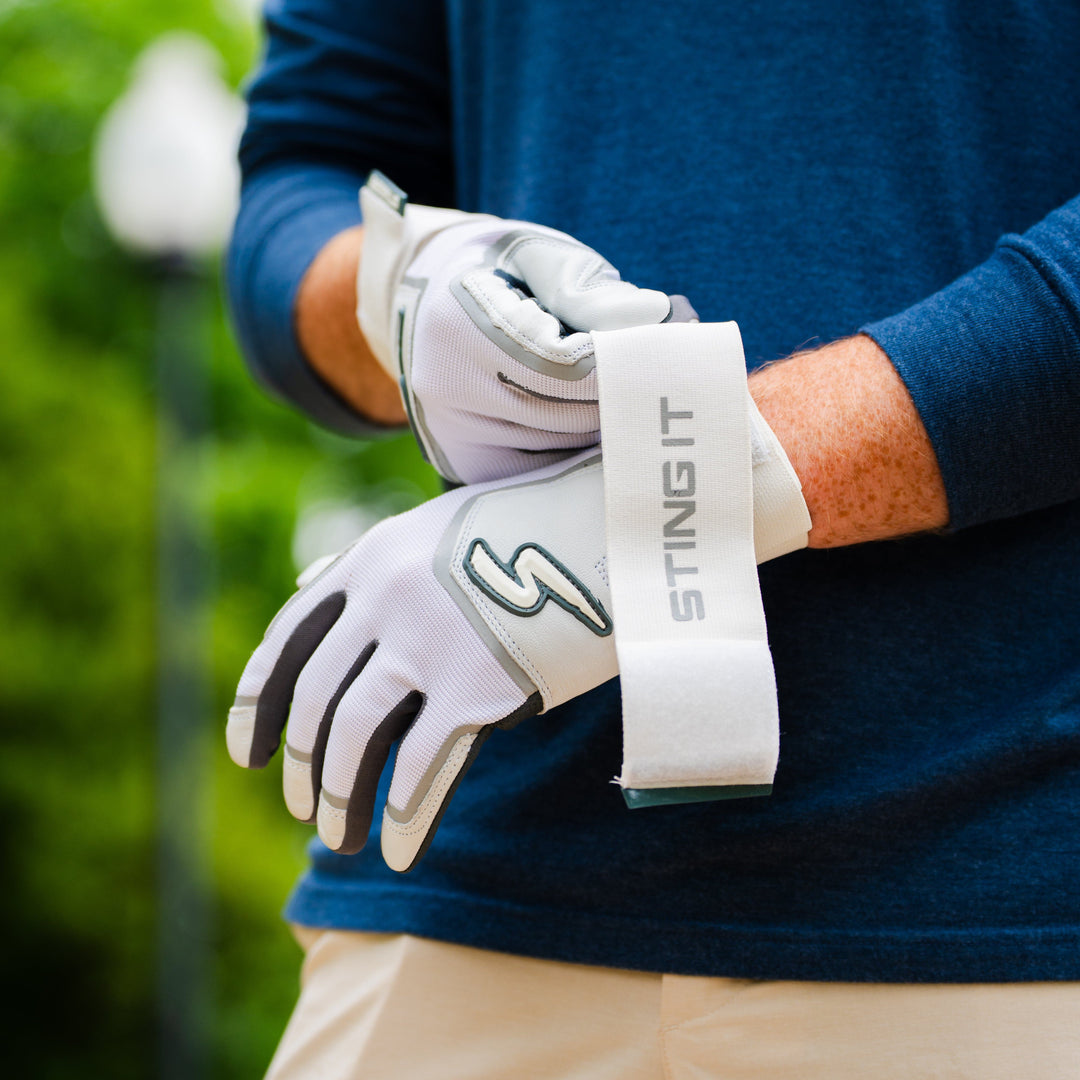 Stinger Sports Batting Gloves Winder Series Batting Gloves - Gray & White