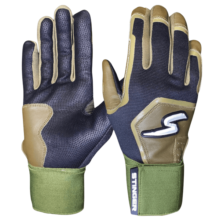 Stinger Sports Batting Gloves Winder Series Batting Gloves - Military Green & Black