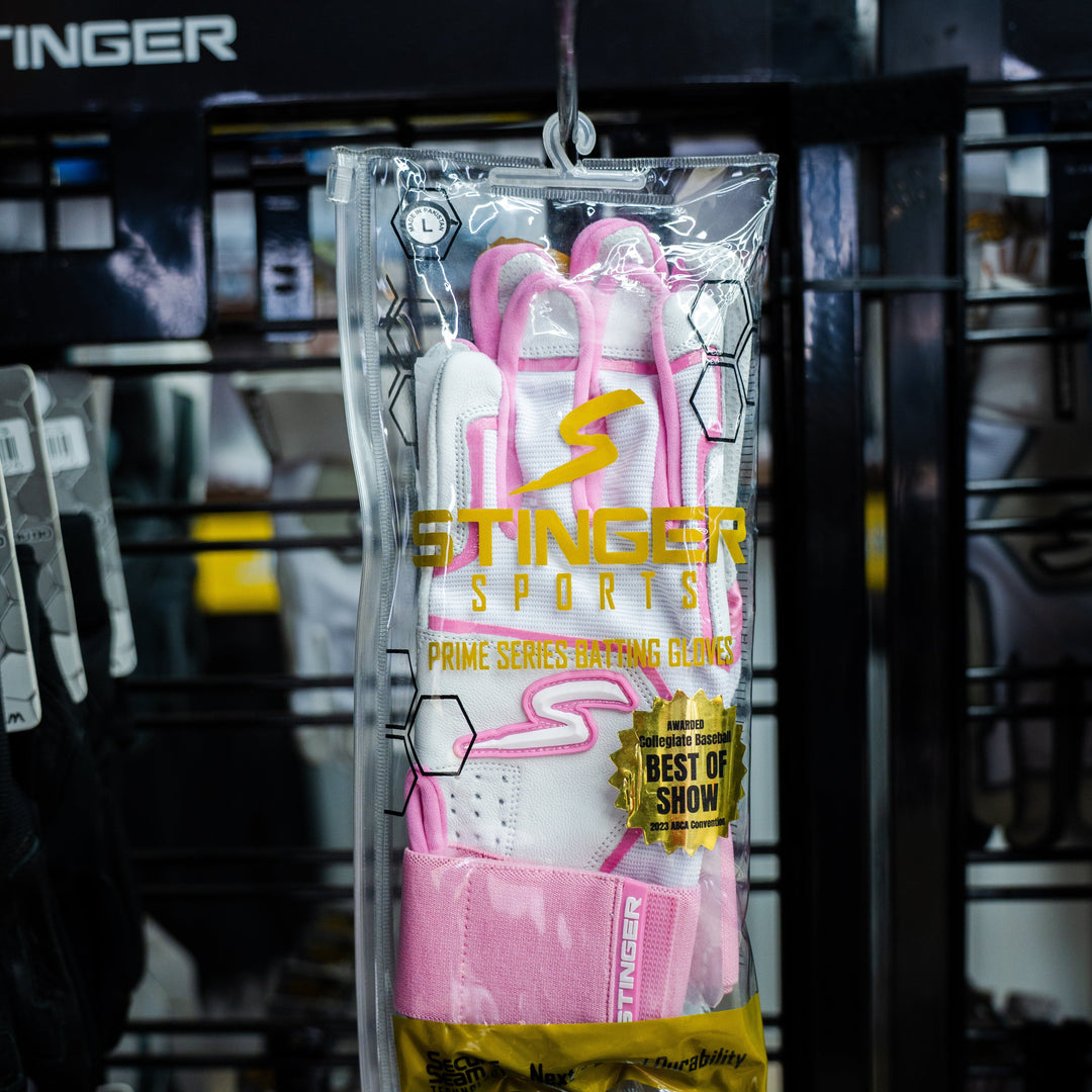 Stinger Sports Batting Gloves Winder Series Batting Gloves - Pink & White