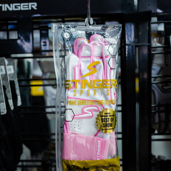 Stinger Sports Batting Gloves Winder Series Batting Gloves - Pink & White