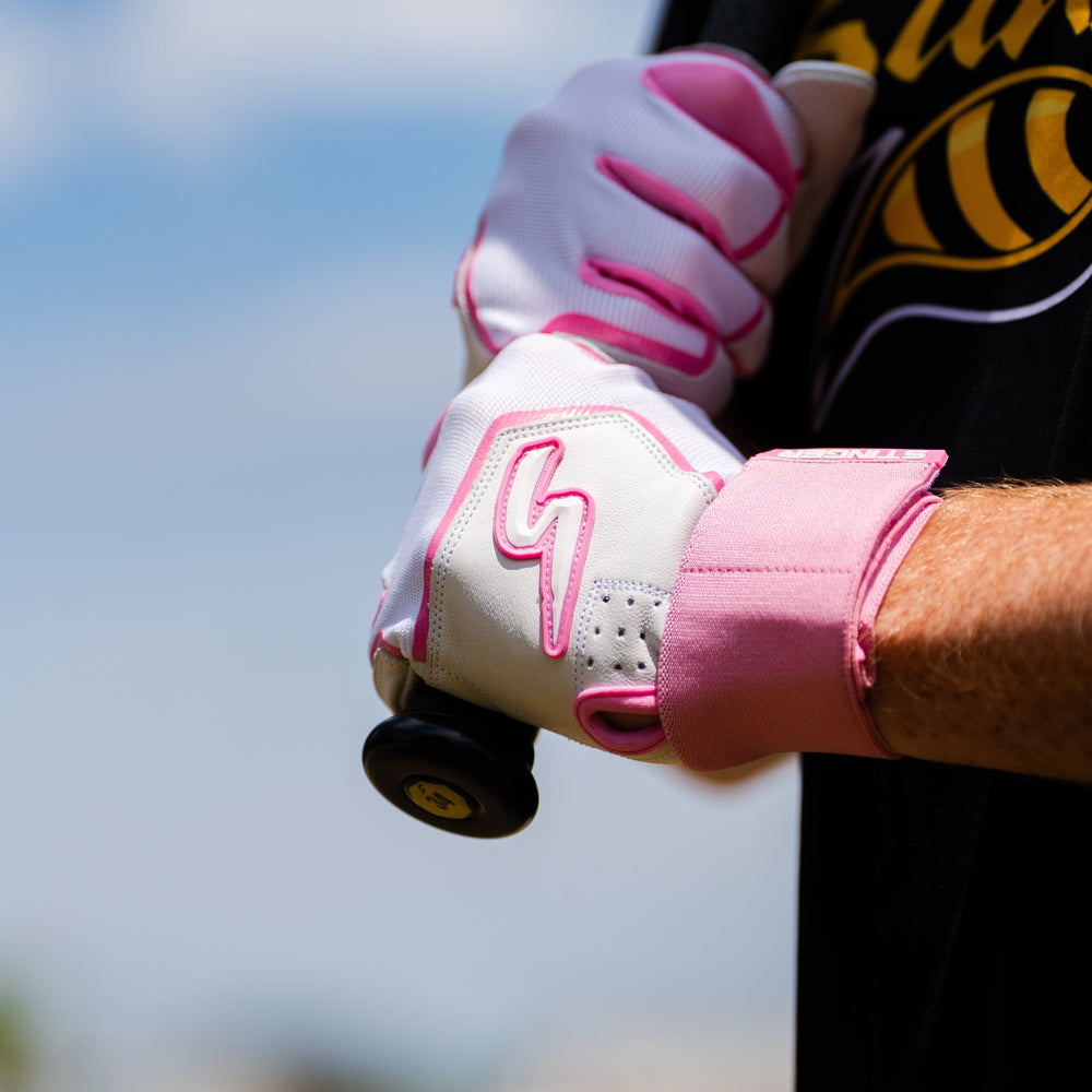 Stinger Sports Batting Gloves Winder Series Batting Gloves - Pink & White