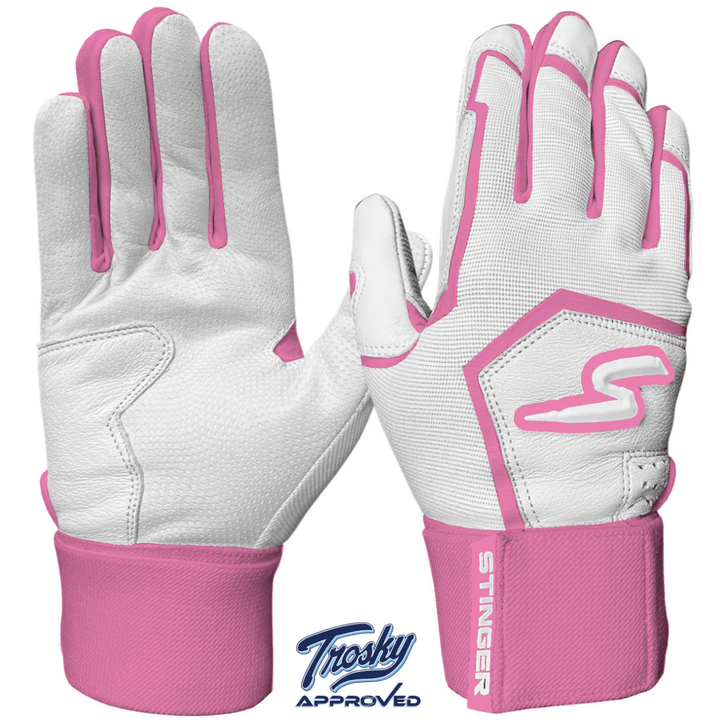 Stinger Sports Batting Gloves Winder Series Batting Gloves - Pink & White