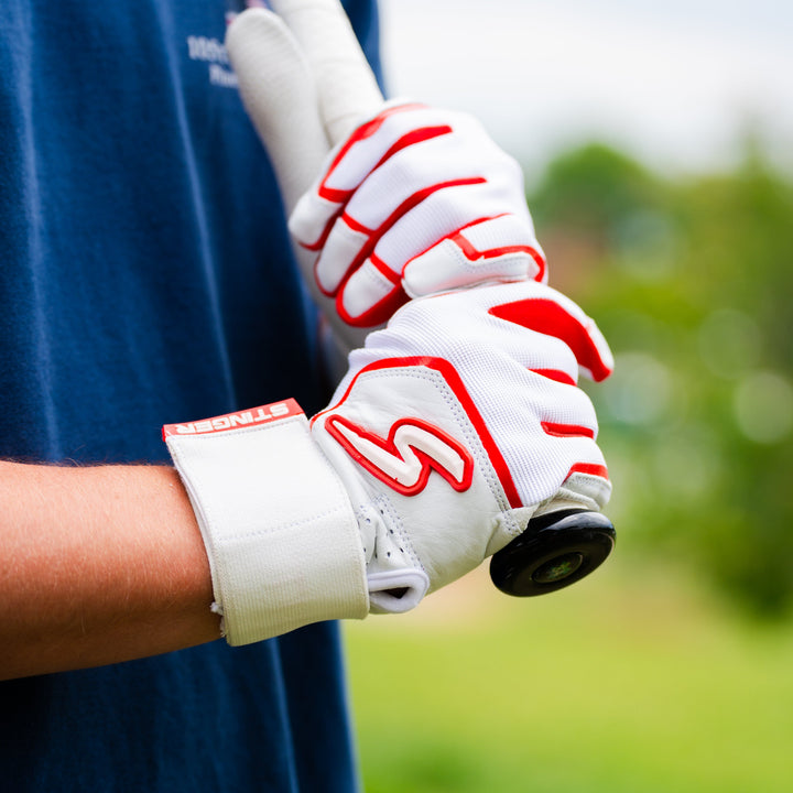 Stinger Sports Batting Gloves Winder Series Batting Gloves - Red & White