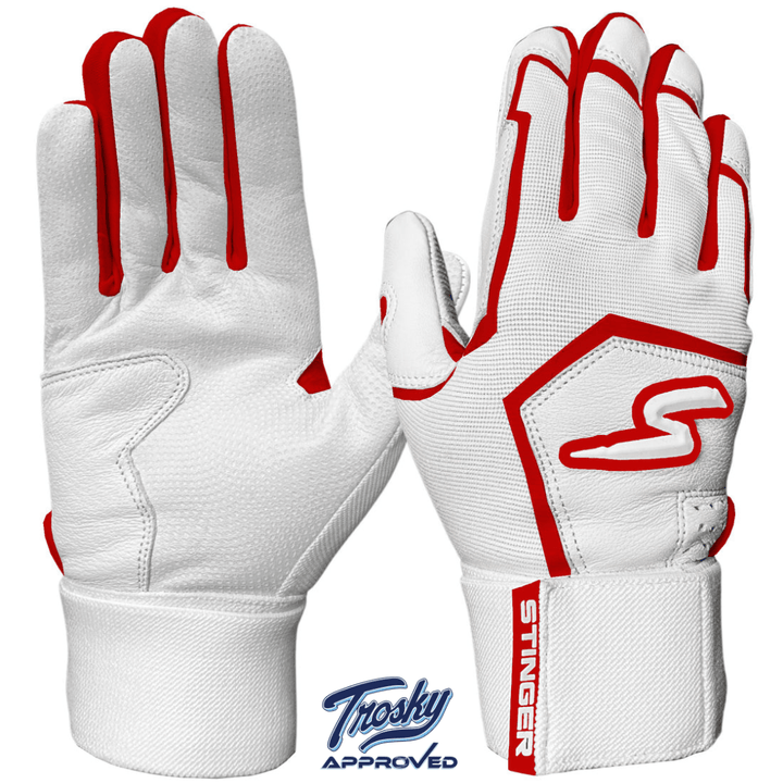 Stinger Sports Batting Gloves Winder Series Batting Gloves - Red & White