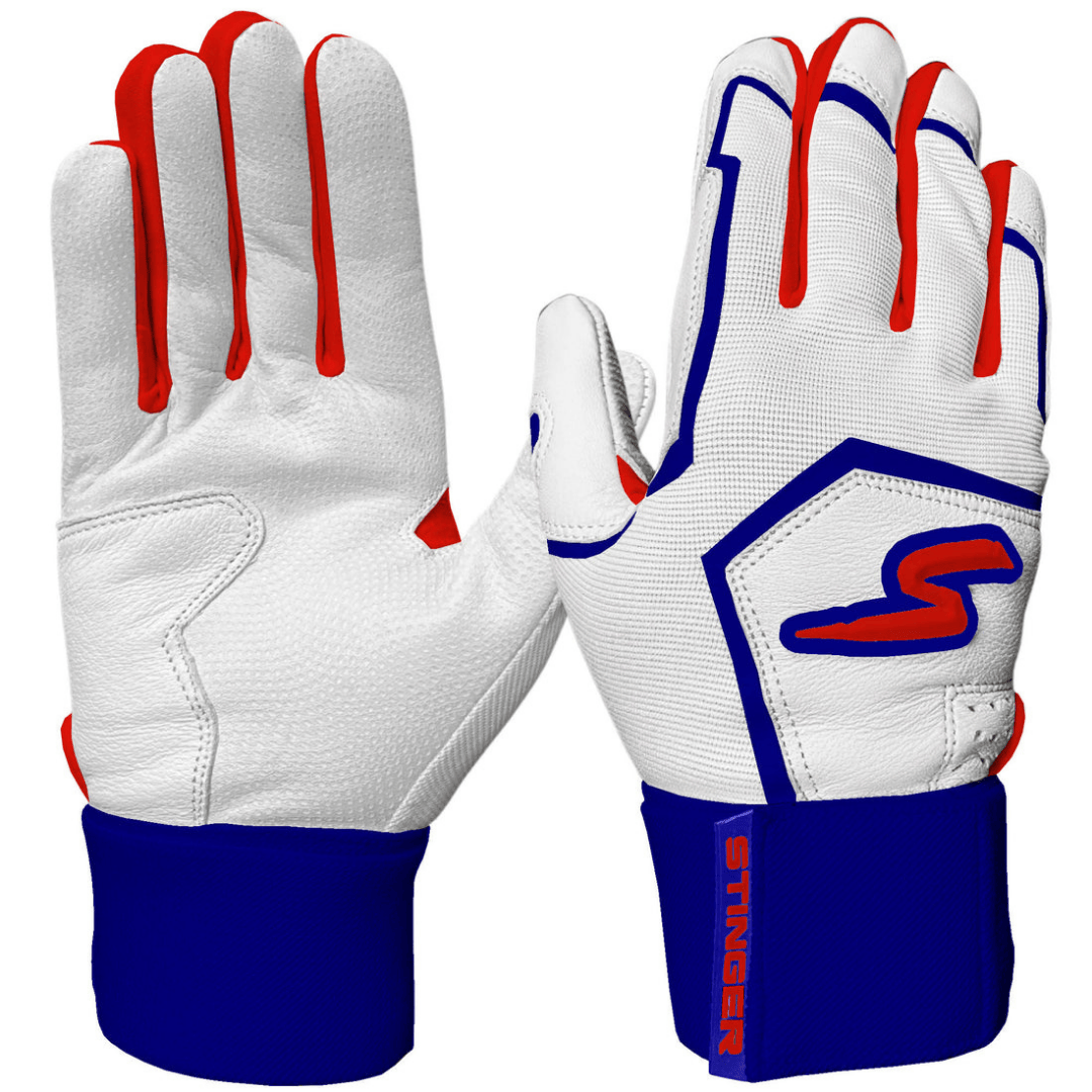 Stinger Sports Batting Gloves Winder Series Batting Gloves - Red, White & True