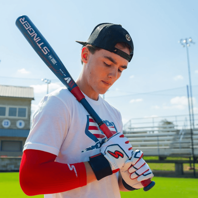 Stinger Sports Batting Gloves Winder Series Batting Gloves - Red, White & True