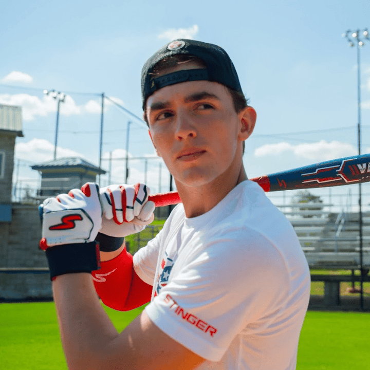 Stinger Sports Batting Gloves Winder Series Batting Gloves - Red, White & True
