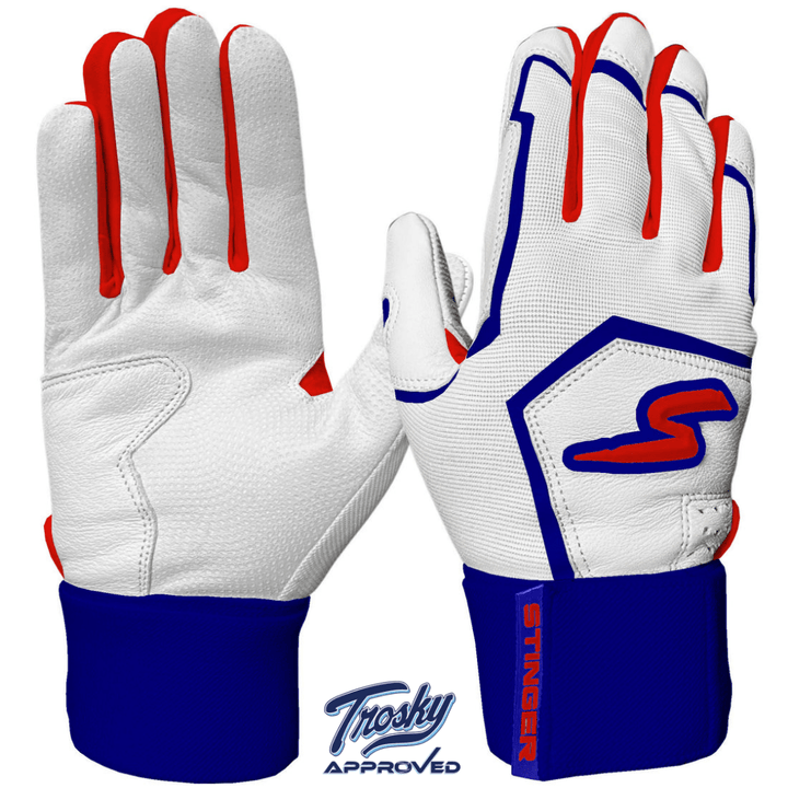 Stinger Sports Batting Gloves Winder Series Batting Gloves - Red, White & True