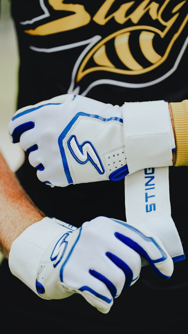 Stinger Sports Batting Gloves Winder Series Batting Gloves - Royal & White