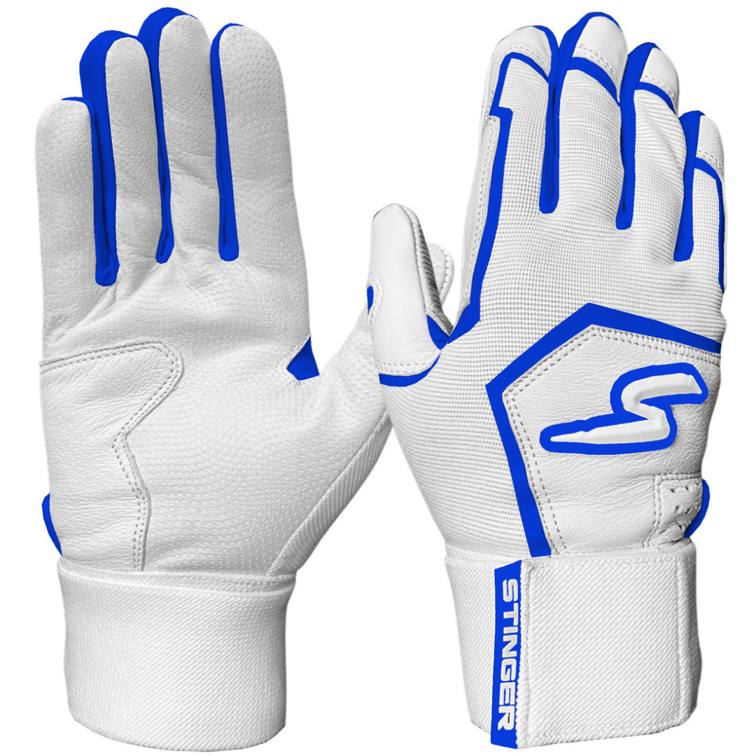Stinger Sports Batting Gloves Winder Series Batting Gloves - Royal & White