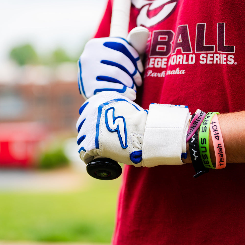 Stinger Sports Batting Gloves Winder Series Batting Gloves - Royal & White