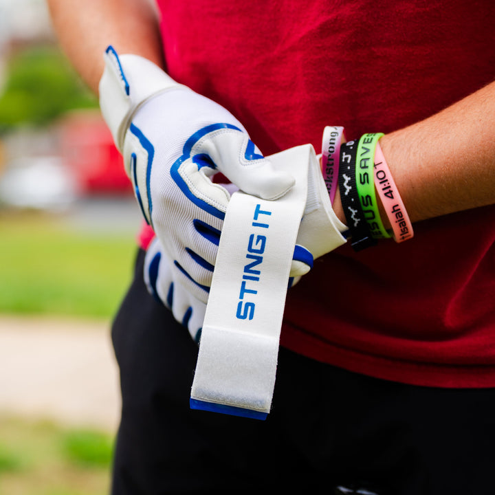 Stinger Sports Batting Gloves Winder Series Batting Gloves - Royal & White
