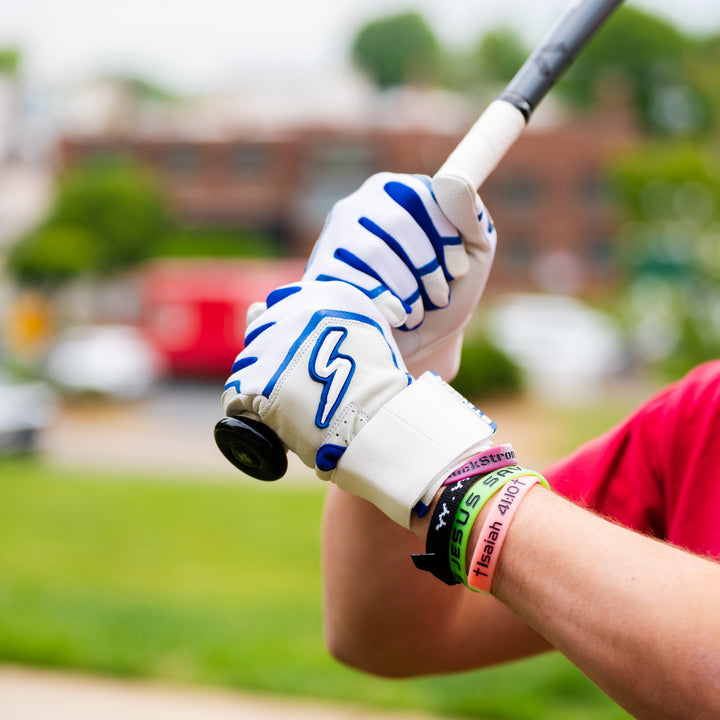Stinger Sports Batting Gloves Winder Series Batting Gloves - Royal & White