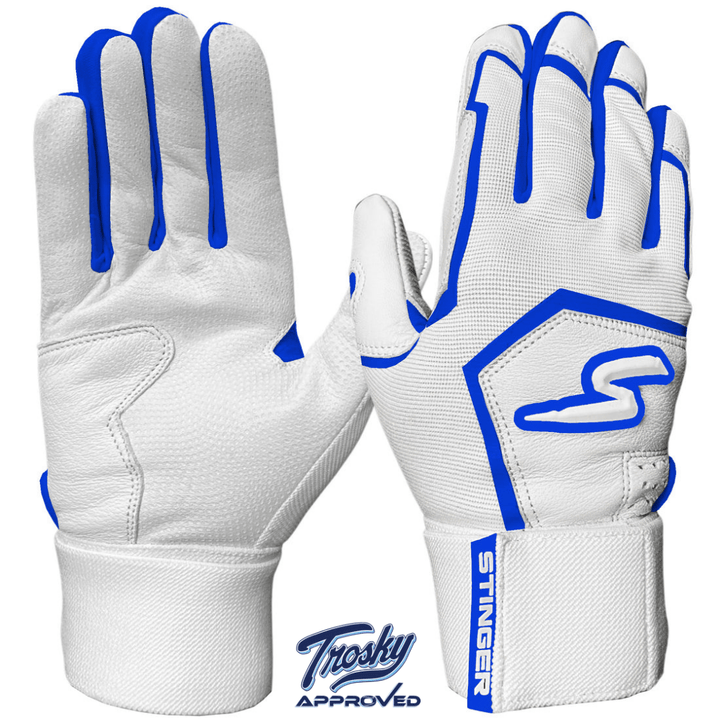 Stinger Sports Batting Gloves Winder Series Batting Gloves - Royal & White