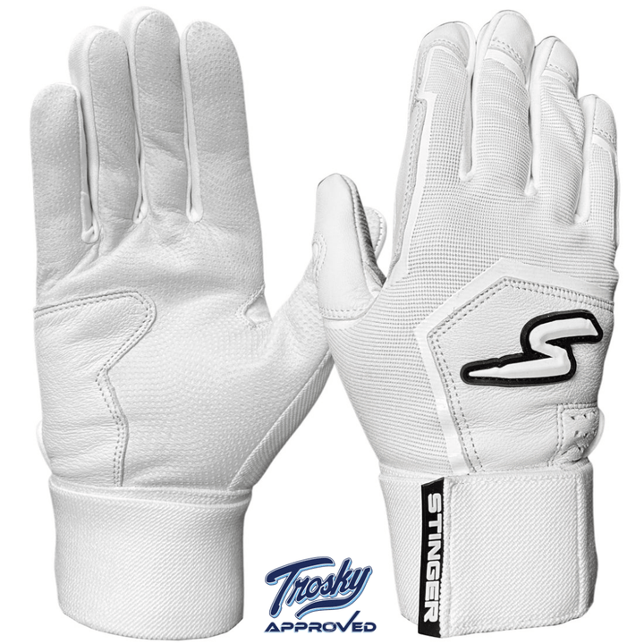 Stinger Sports Batting Gloves Winder Series Batting Gloves - White Out