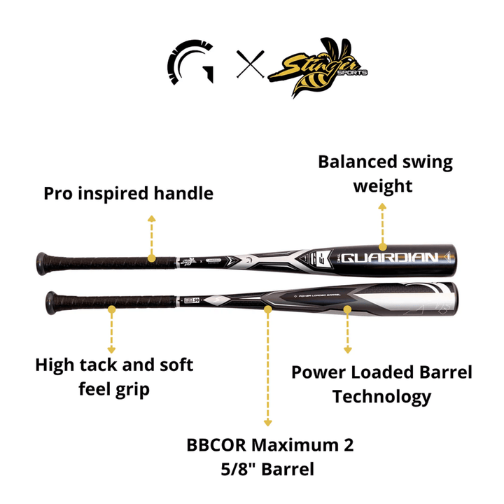 Stinger Sports BBCOR Bats Stinger Guardian BBCOR Certified -3 Baseball Bat