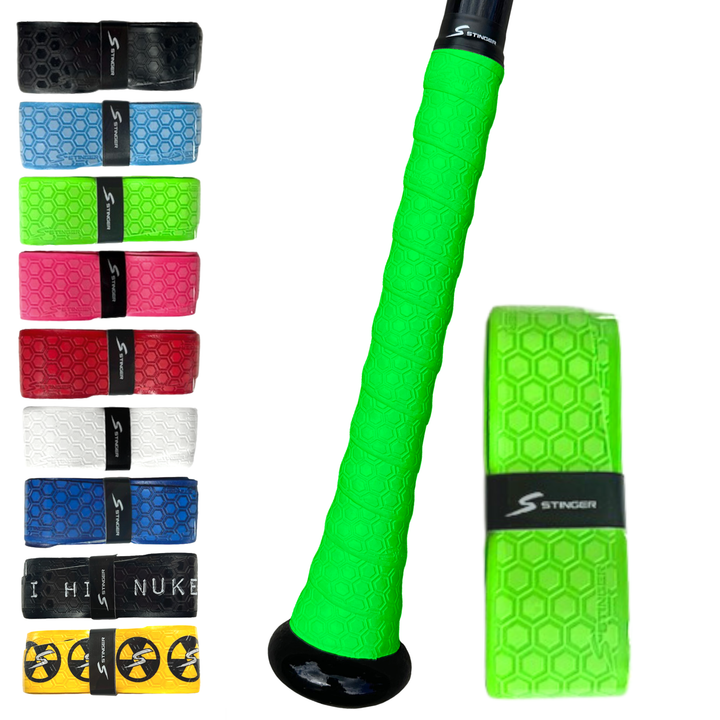 Stinger Sports Grips Optic Green Stinger Premium Polymer Bat Grips