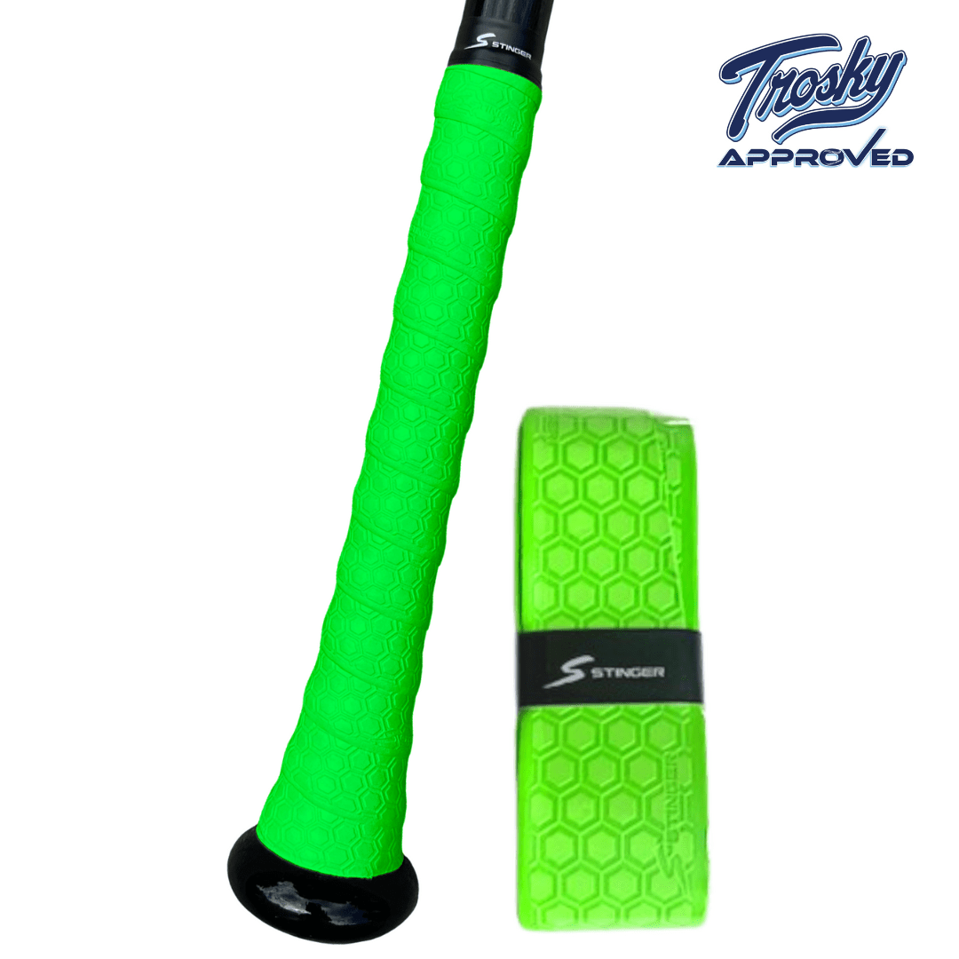 Stinger Sports Grips Optic Green Stinger Premium Polymer Bat Grips
