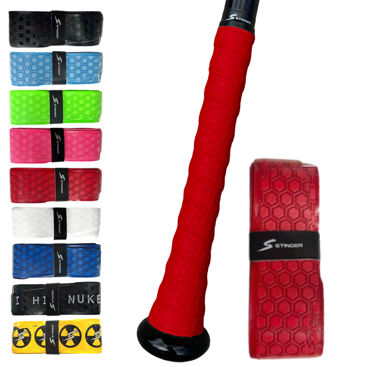 Stinger Sports Grips Red Stinger Premium Polymer Bat Grips