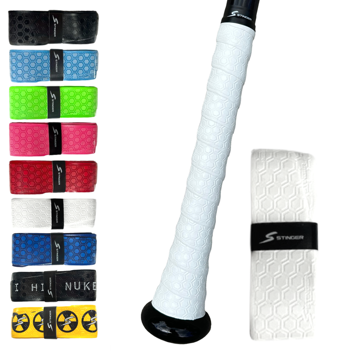 Stinger Sports Grips White Stinger Premium Polymer Bat Grips