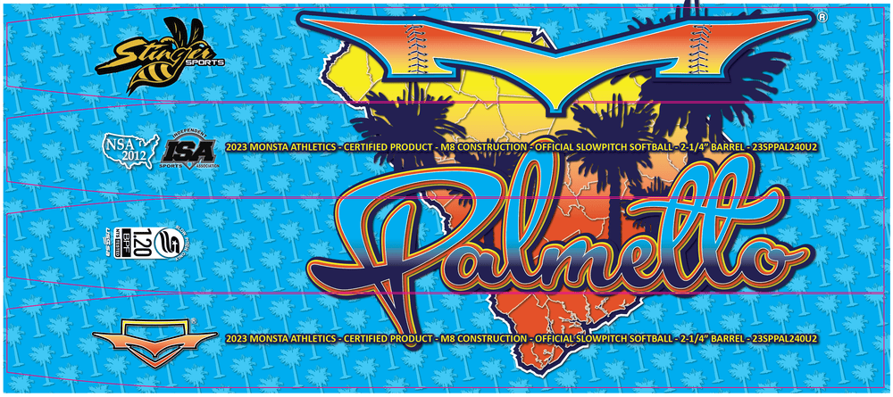 Stinger Sports Slowpitch Bats Stinger Palmetto by Monsta Slowpitch Softball Bat 2PC USSSA