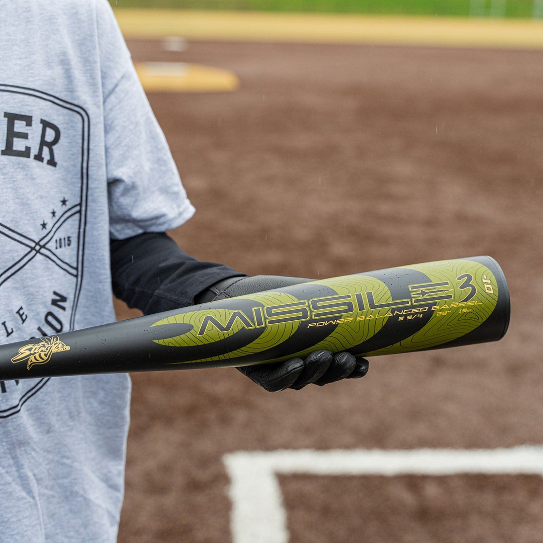 Stinger Sports USSSA Bats Missile 3 Aluminum USSSA Certified -10 Baseball Bat