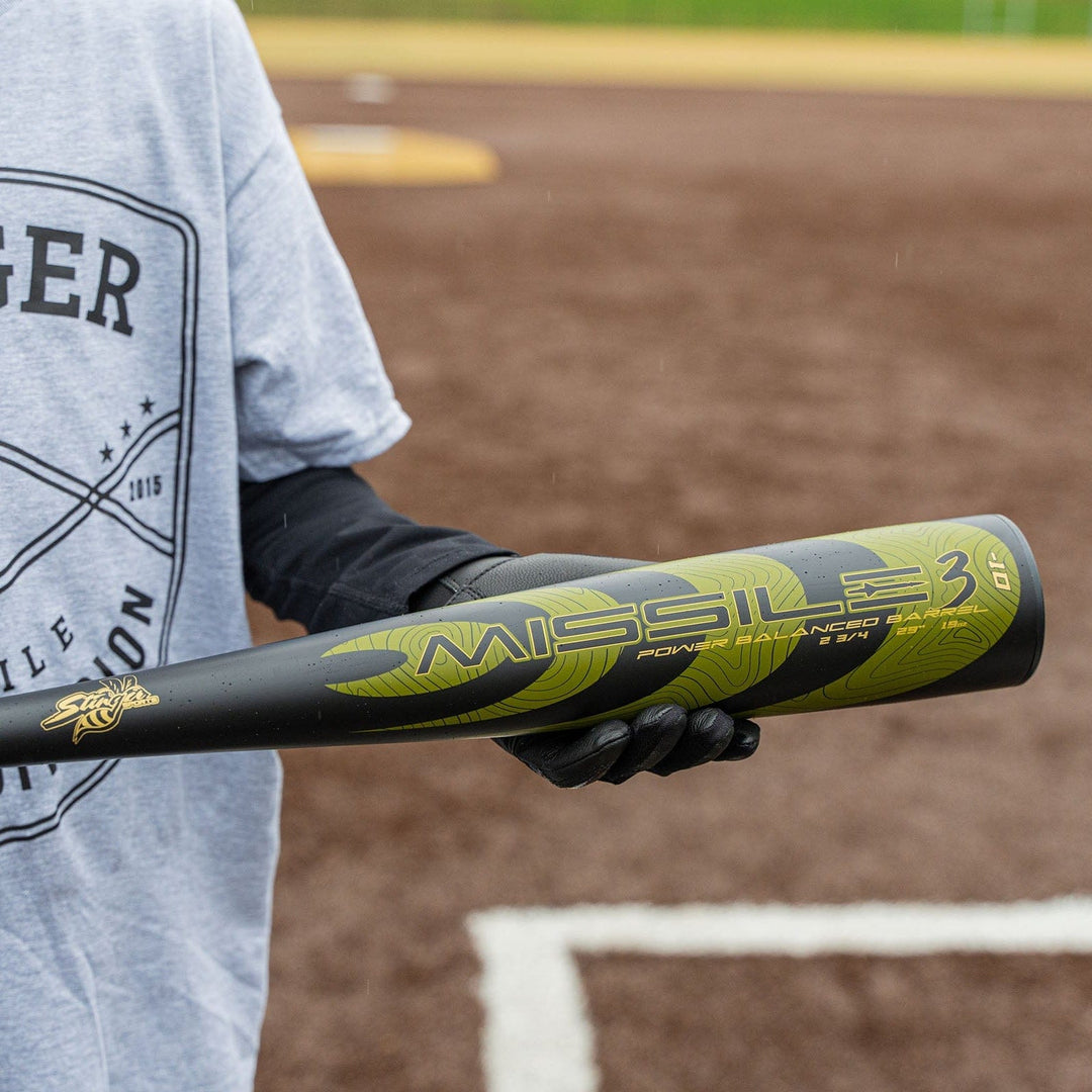 Stinger Sports USSSA Bats Missile 3 Aluminum USSSA Certified -8 Baseball Bat