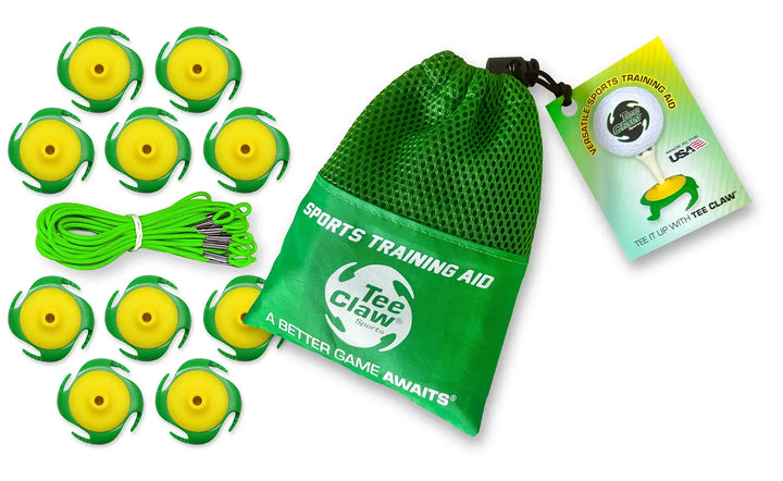 Tee Claw Sports variable Green & Yellow Tee Claw (10) Pack: Green-Yellow