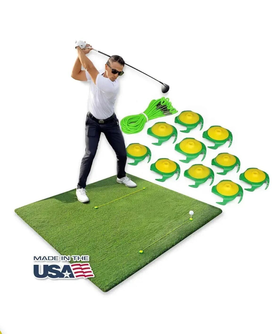 Tee Claw Sports variable Green & Yellow Tee Claw (10) Pack: Green-Yellow