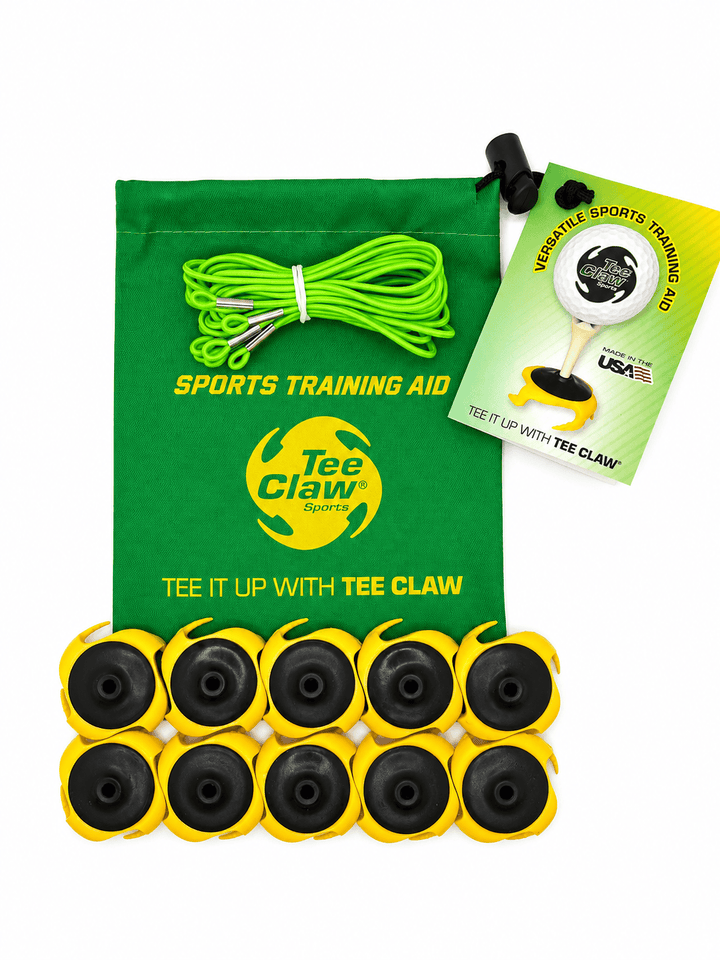 Tee Claw Sports variable Tee Claw (10) Pack: Black-Yellow
