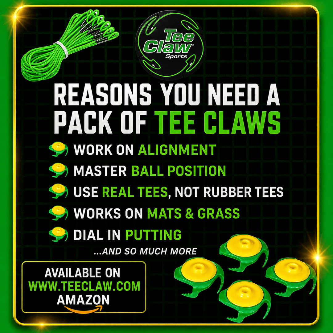 Tee Claw Sports variable Tee Claw (10) Pack: Green-Yellow